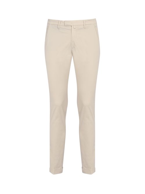 Pantalone in raso di cotone Gesso BRIGLIA | BG03 30012700103